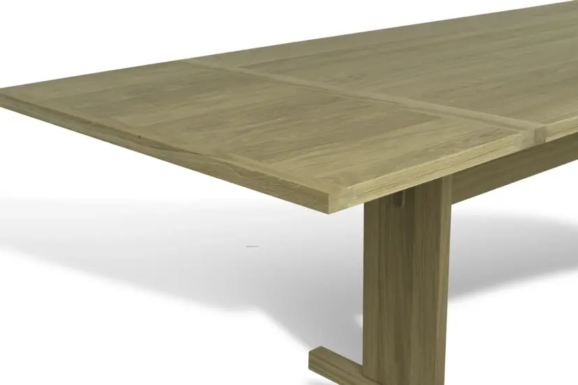 Arv bord vitpigmenterad ek 200/280x85 cm
