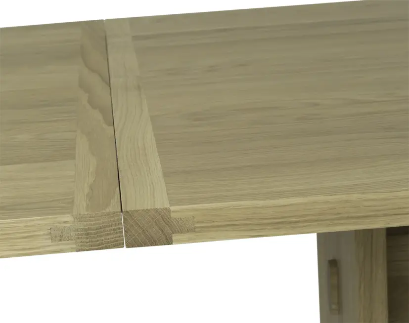 Arv bord vitpigmenterad ek 200/280x85 cm