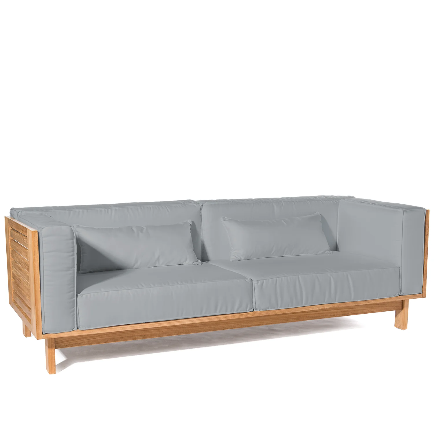 Skanör 3-sitssoffa teak/grå chiné