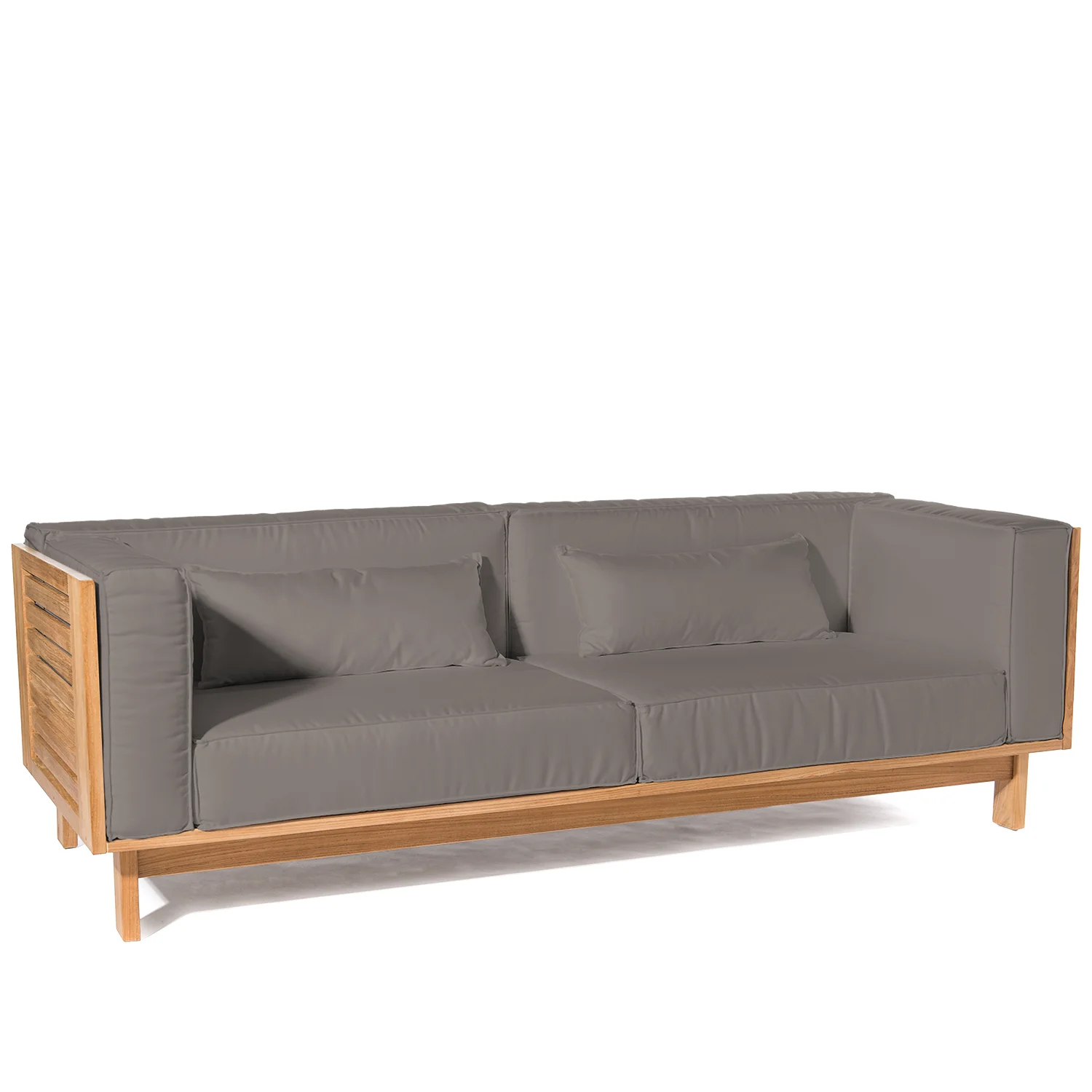 Skanör 3-sitssoffa teak/naturgrå