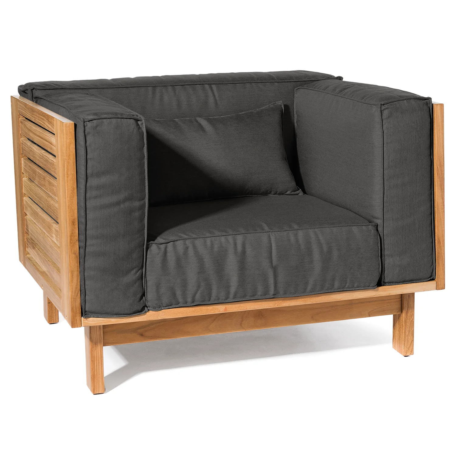 Skanör fåtölj teak/sooty