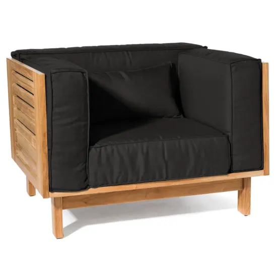 Skanör fåtölj teak/svart