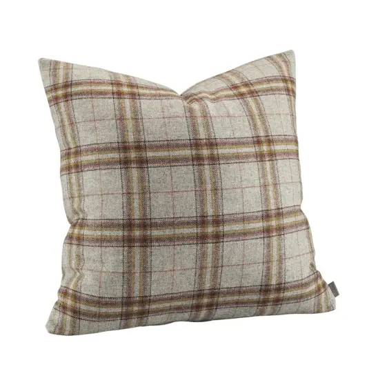 Artwood Kuddfodral Glensdale check grey/ochre