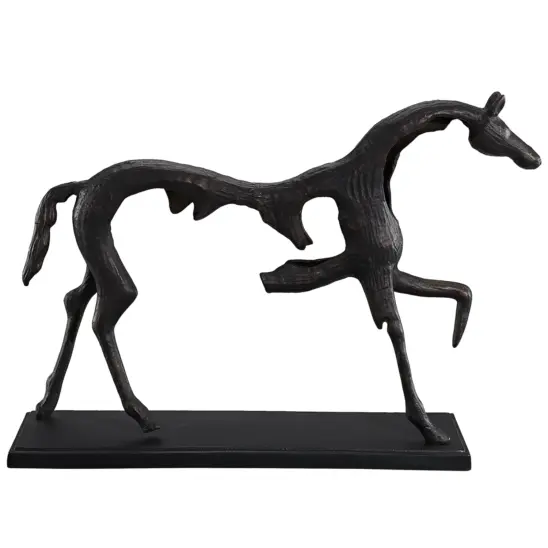 Artwood Horse Staty dekoration antique black/bronze