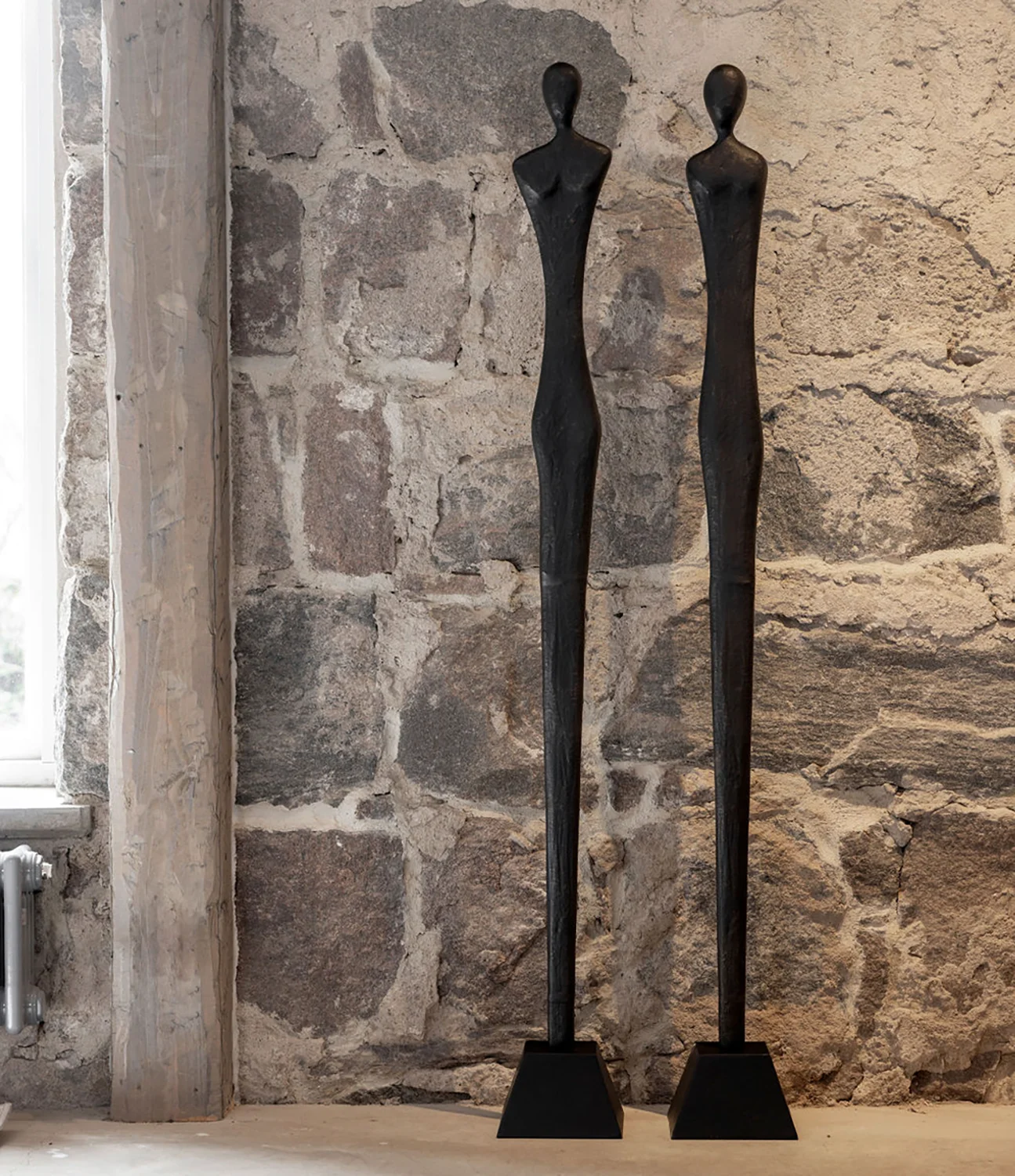 Donna golvstatyett antique black/bronze