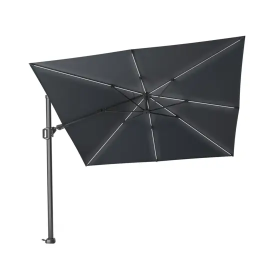 Challenger T² Glow hängparasoll antracit/antracit 300x300 cm