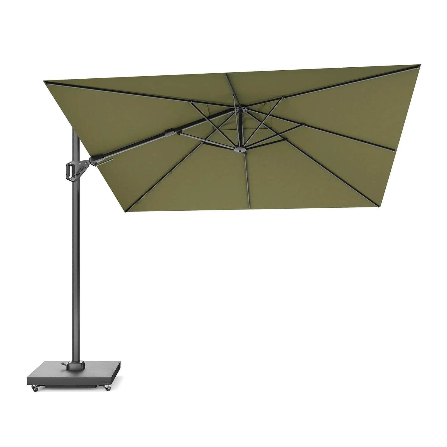Challenger T² Premium hängparasoll Antracit/Lush Green 300x300 cm - Bild 5