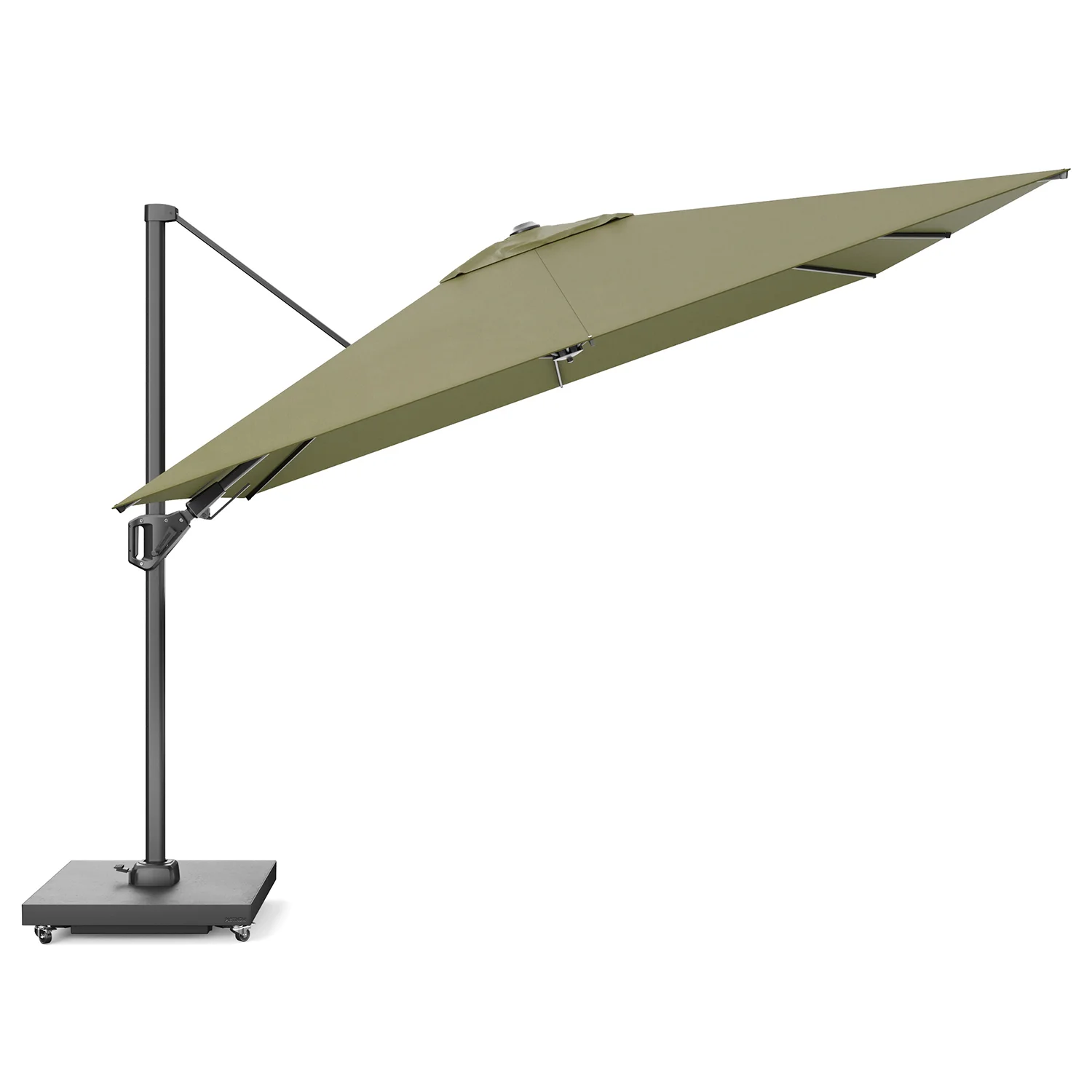 Challenger T² Premium hängparasoll Antracit/Lush Green 300x300 cm - Bild 4