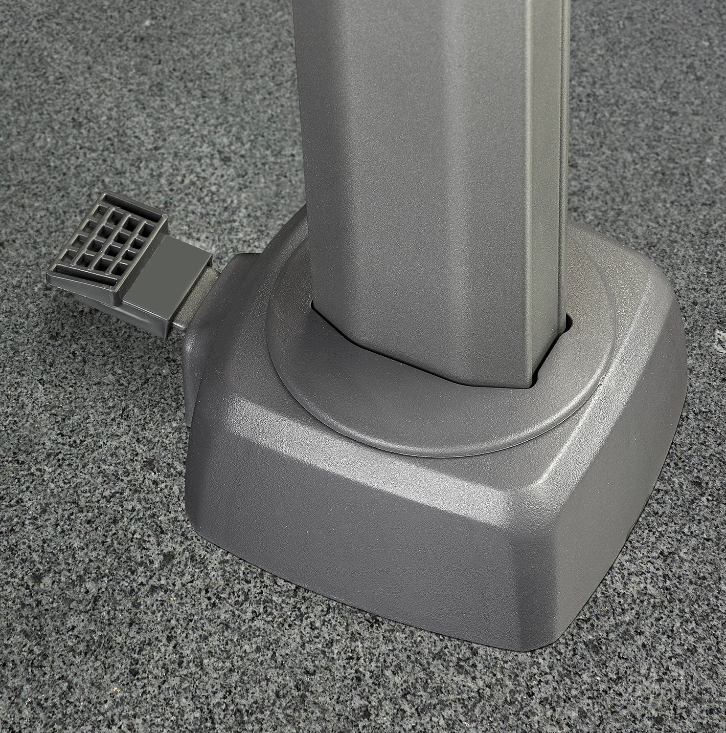 Challenger T² premium hängparasoll antracit/Faded Black Ø350 cm - Bild 6