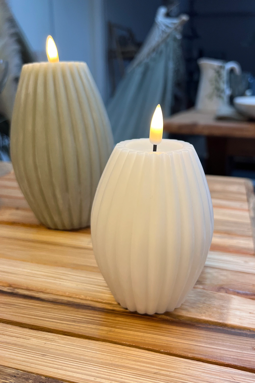 LED Rilleljus Vit Ø7,5 x H10 cm - Bild 9