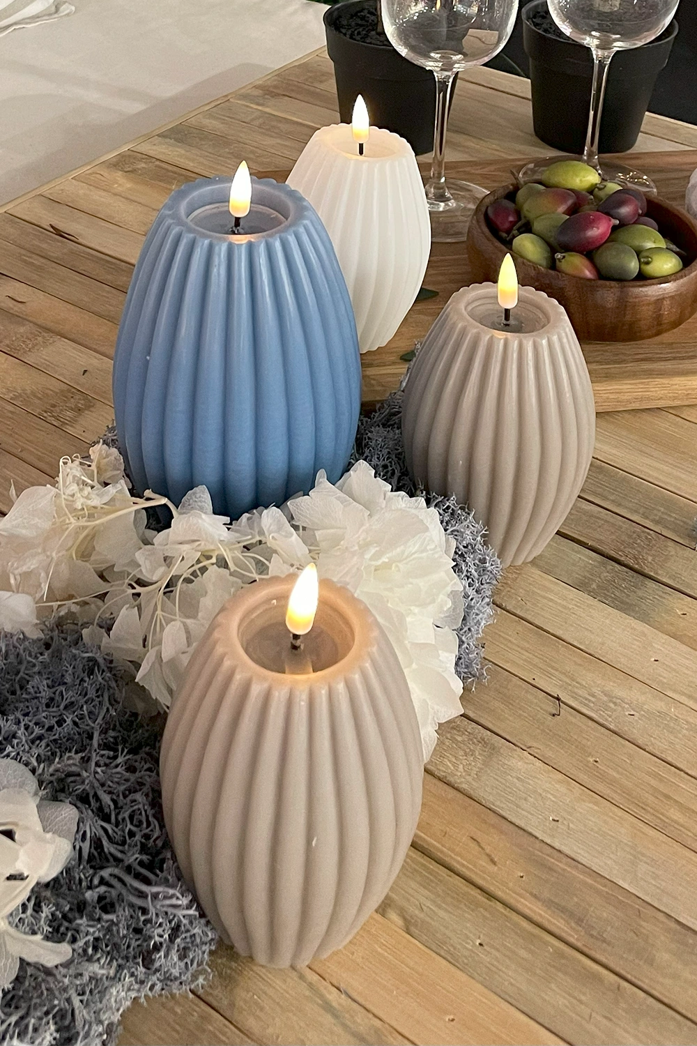 LED Rilleljus Vit Ø7,5 x H10 cm - Bild 11