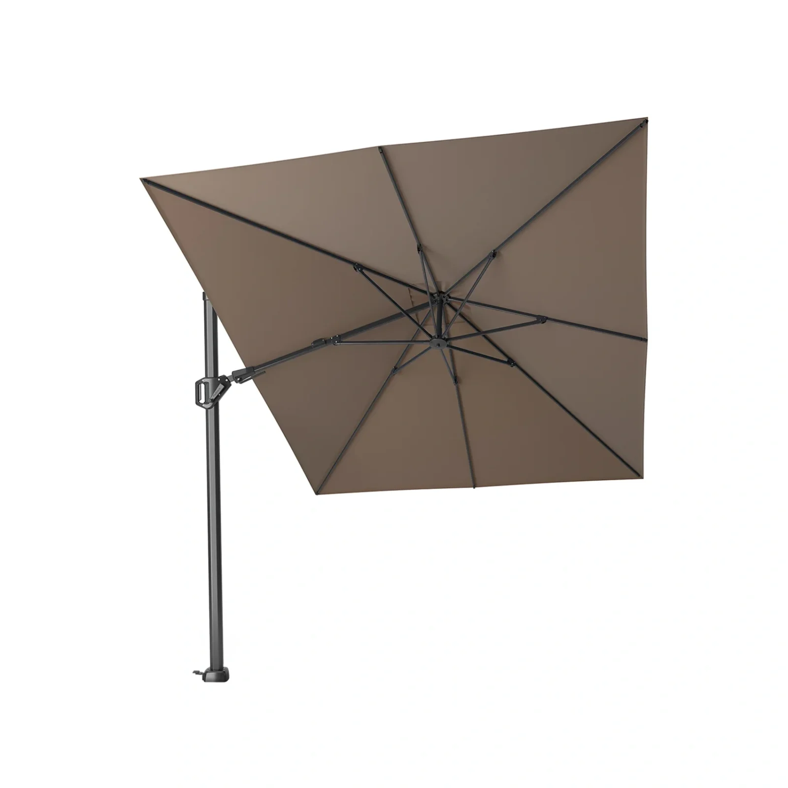 Challenger T² premium hängparasoll - antracit/havana, 350x260 cm