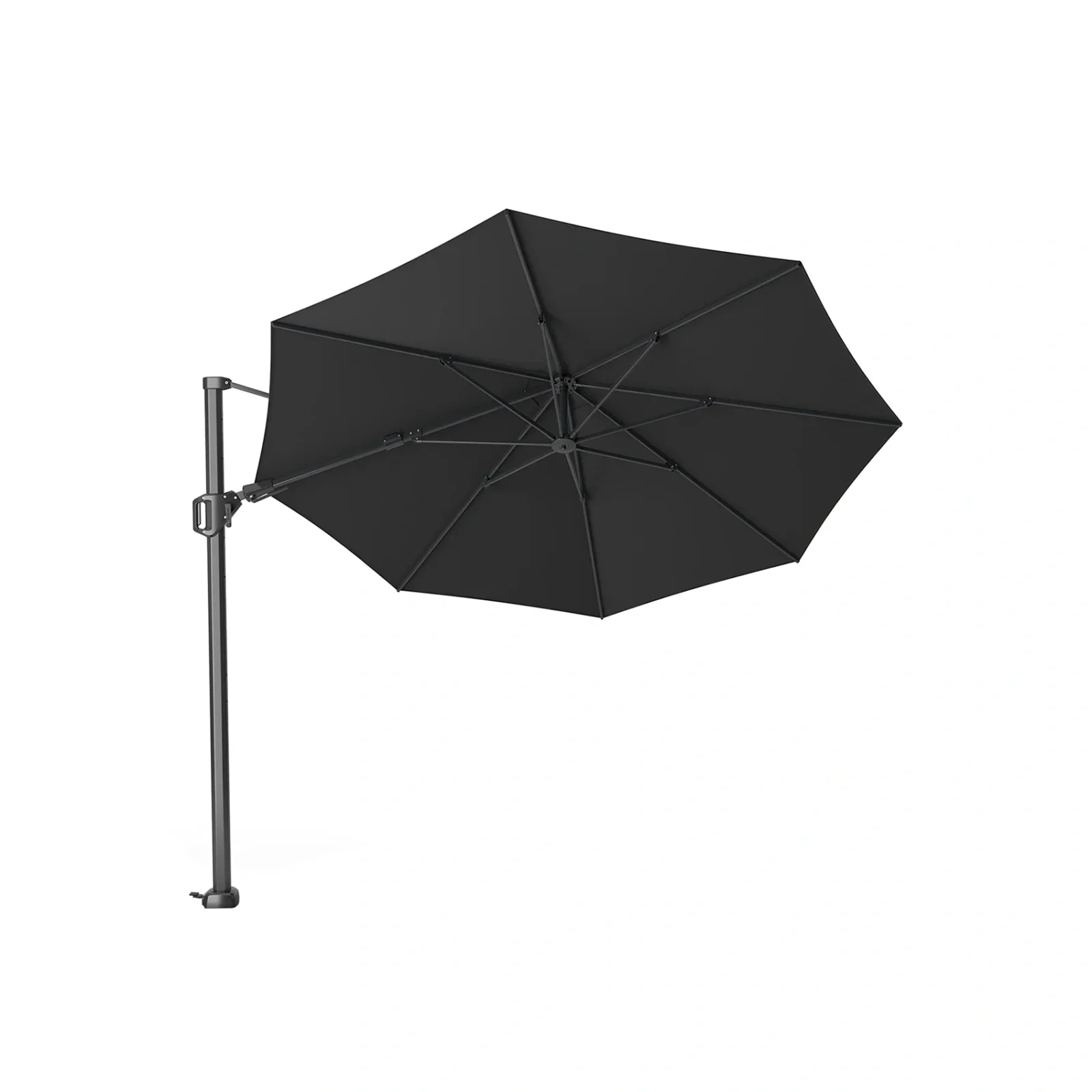 Challenger T² premium hängparasoll - antracit/faded black, Ø350 cm