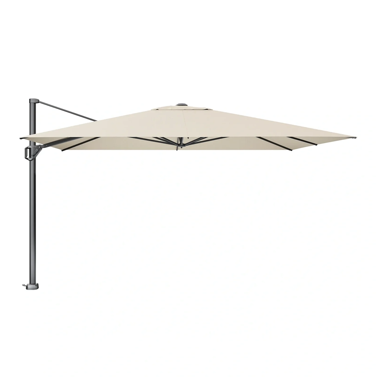 Challenger T¹ premium hängparasoll - antracit/champagne, 400x300 cm