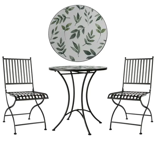 Venice caféset svart/vit/grön