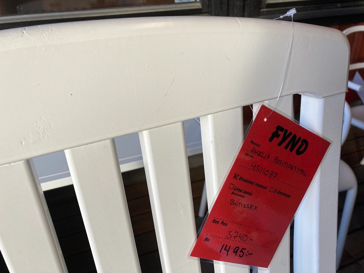 Amelia positionsstol vit