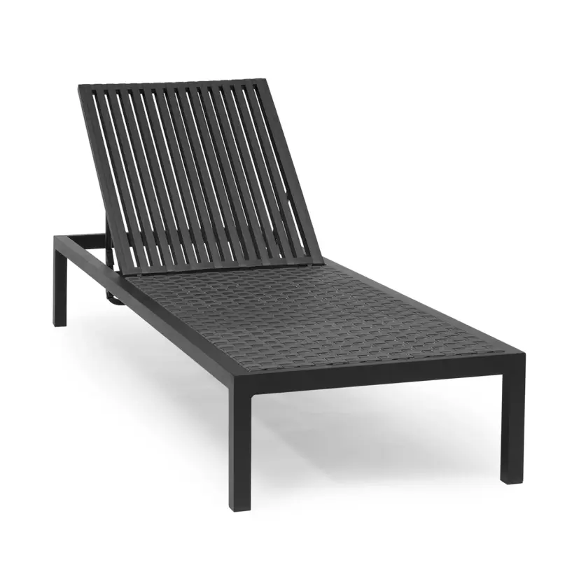 Jet Set solsäng svart/grå