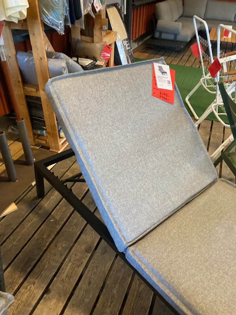 Jet Set solsäng svart/grå