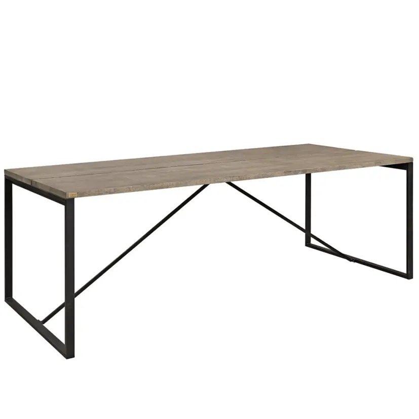 Bennie matbord grå ek 200x100 cm