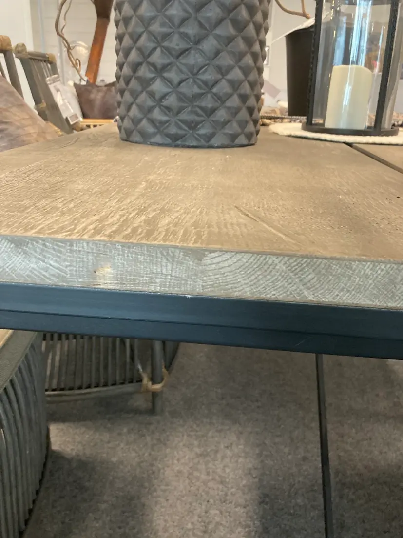 Bennie matbord grå ek 200x100 cm