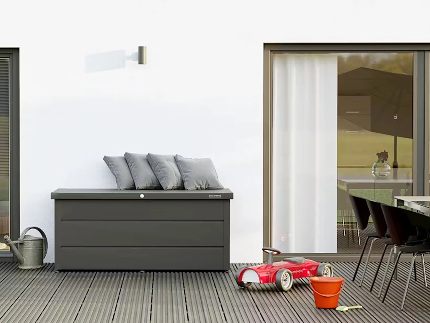 Juno trädgårdsbox 1320 antracitgrå