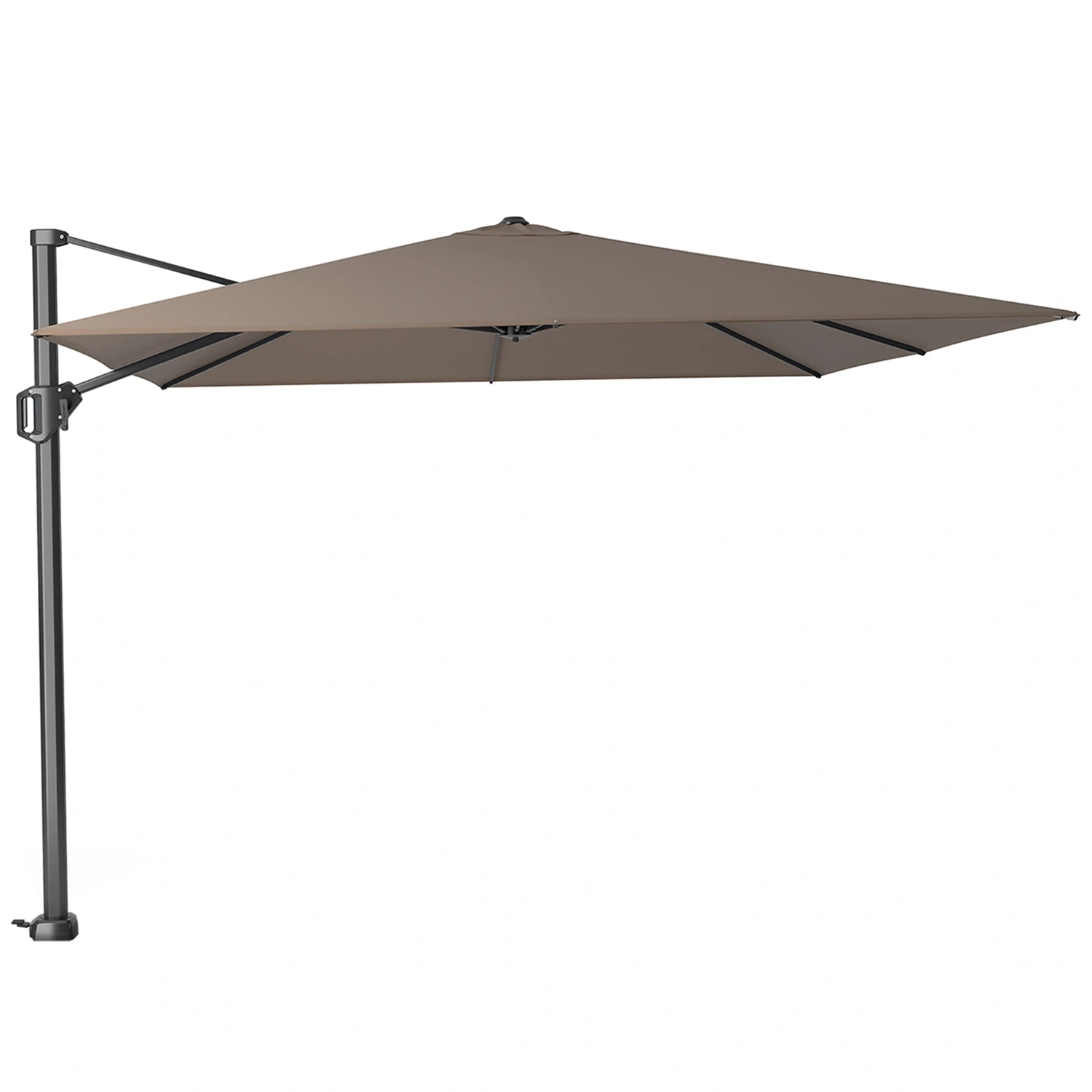 Challenger T¹ premium hängparasoll Antracit/Havanna 300x300 cm