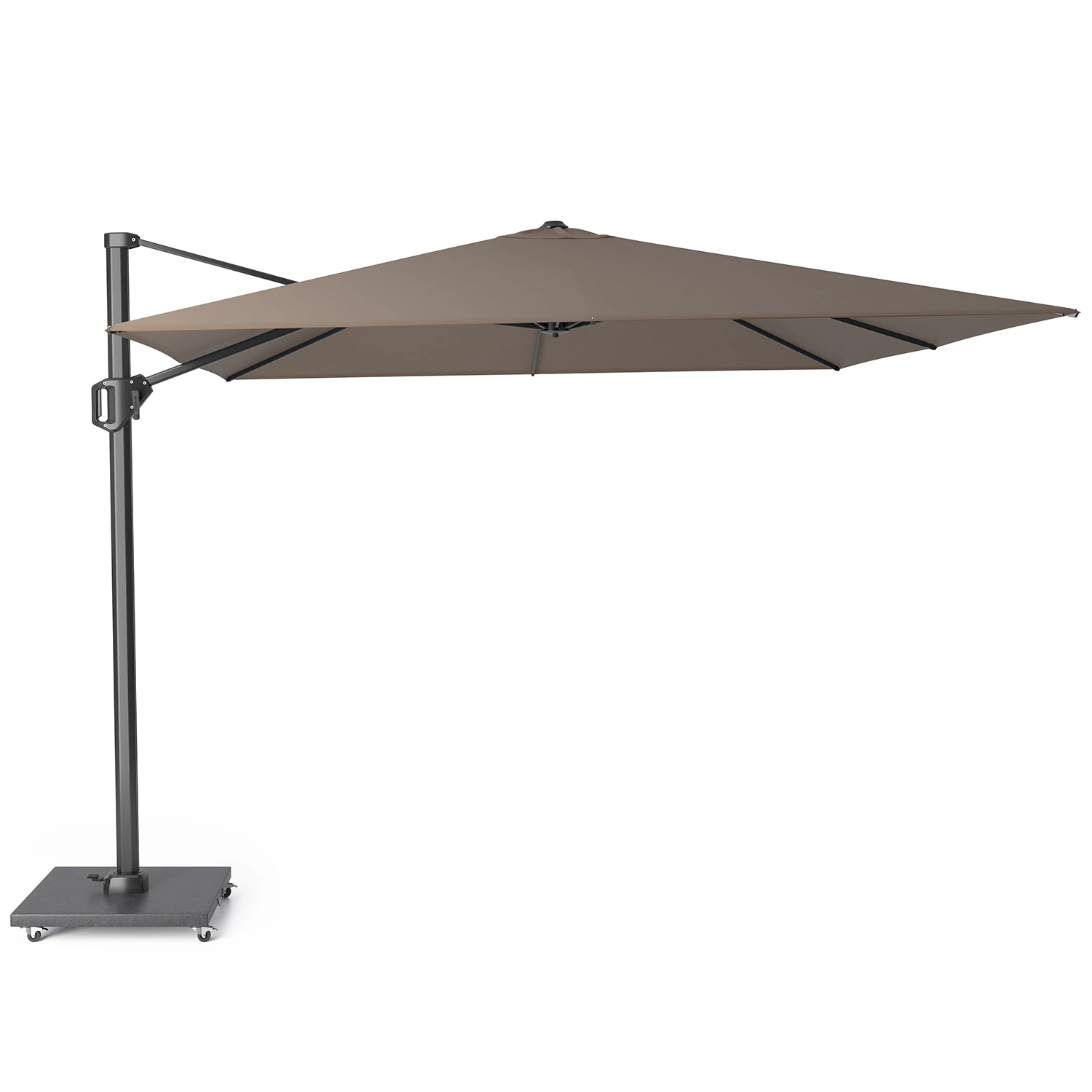 Challenger T¹ premium hängparasoll Antracit/Havanna 300x300 cm - Bild 3