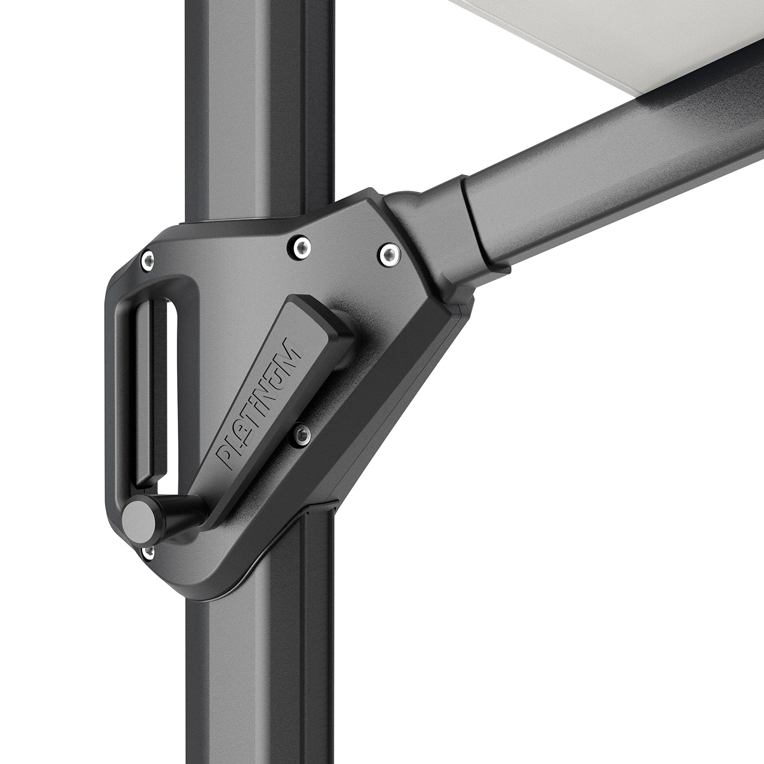 Challenger T¹ premium hängparasoll Antracit/Havanna 300x300 cm - Bild 9