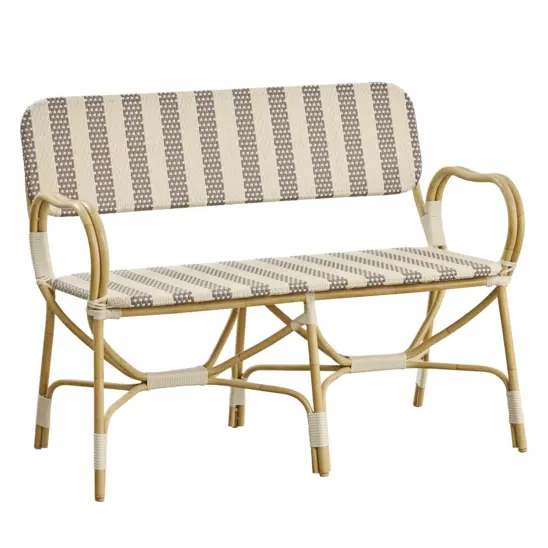 Sika-Design Bistro Exterior 2-sitssoffa natur