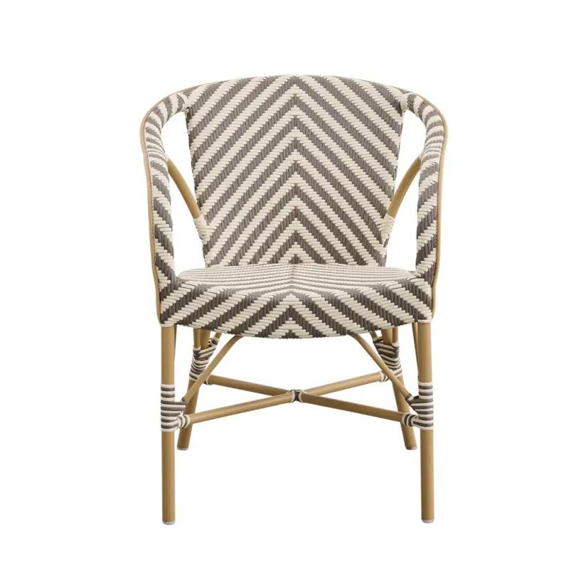 Sika-design Madeleine Exterior karmstol ivory/cappuchino