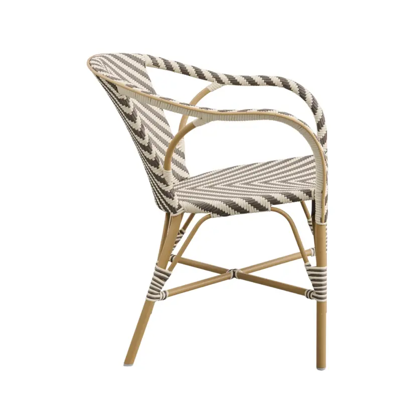 Sika-design Madeleine Exterior karmstol ivory/cappuchino