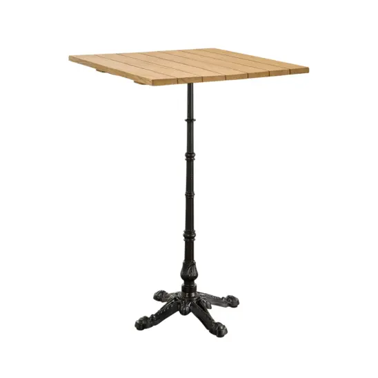 Sika design Lyon barbord svart/teak 70x70 cm