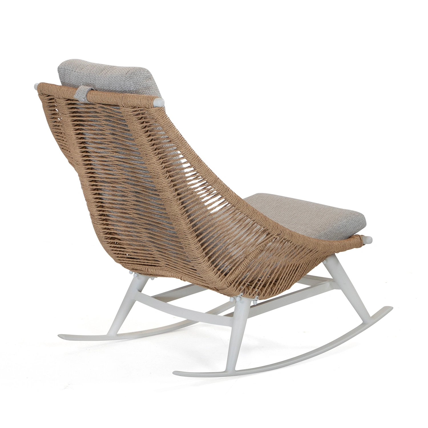 Olivia Relax gungstol Cream/Natur twist/beige allväder