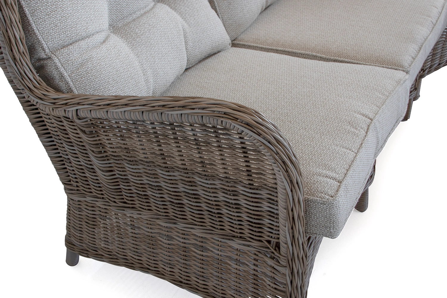 Rio soffgrupp ställbar Drivved/Beige allväder