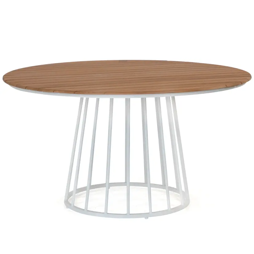 Viola matbord cream/teak Ø135 cm