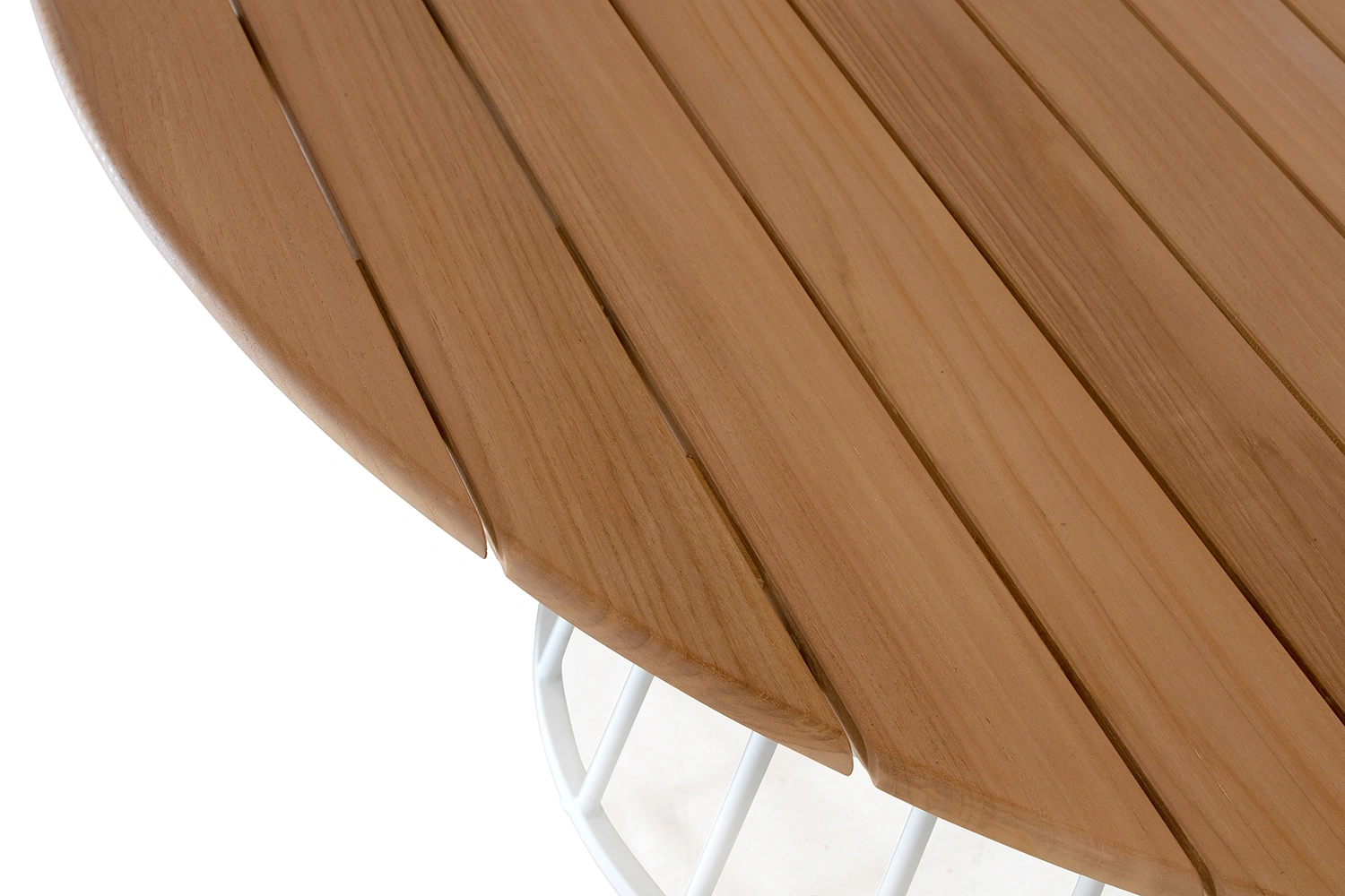 Viola matbord cream/teak Ø135 cm