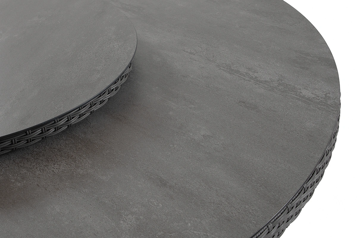 Hastings bord antracit 2-Line/mörkgrå - Ø150 cm