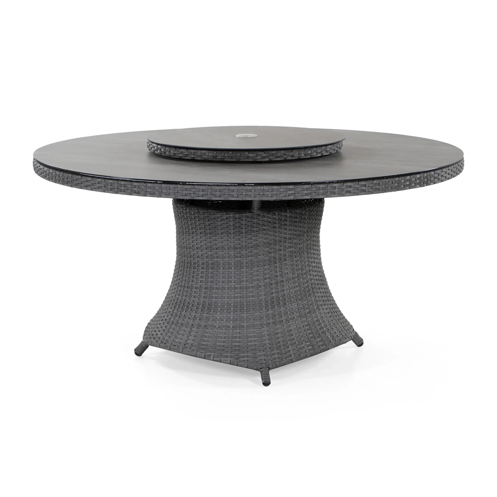 Hastings bord 2-Line - antracitgrå/mörkgrå, Ø150 cm