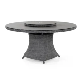 Hastings bord 2-Line - antracitgrå/mörkgrå, Ø150 cm