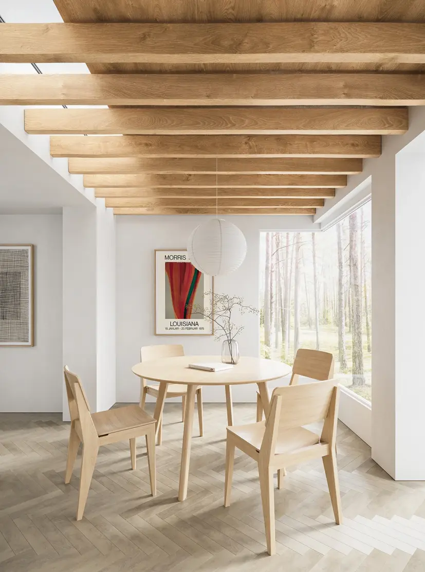 Cinas Elvo bord bambu Ø120 cm