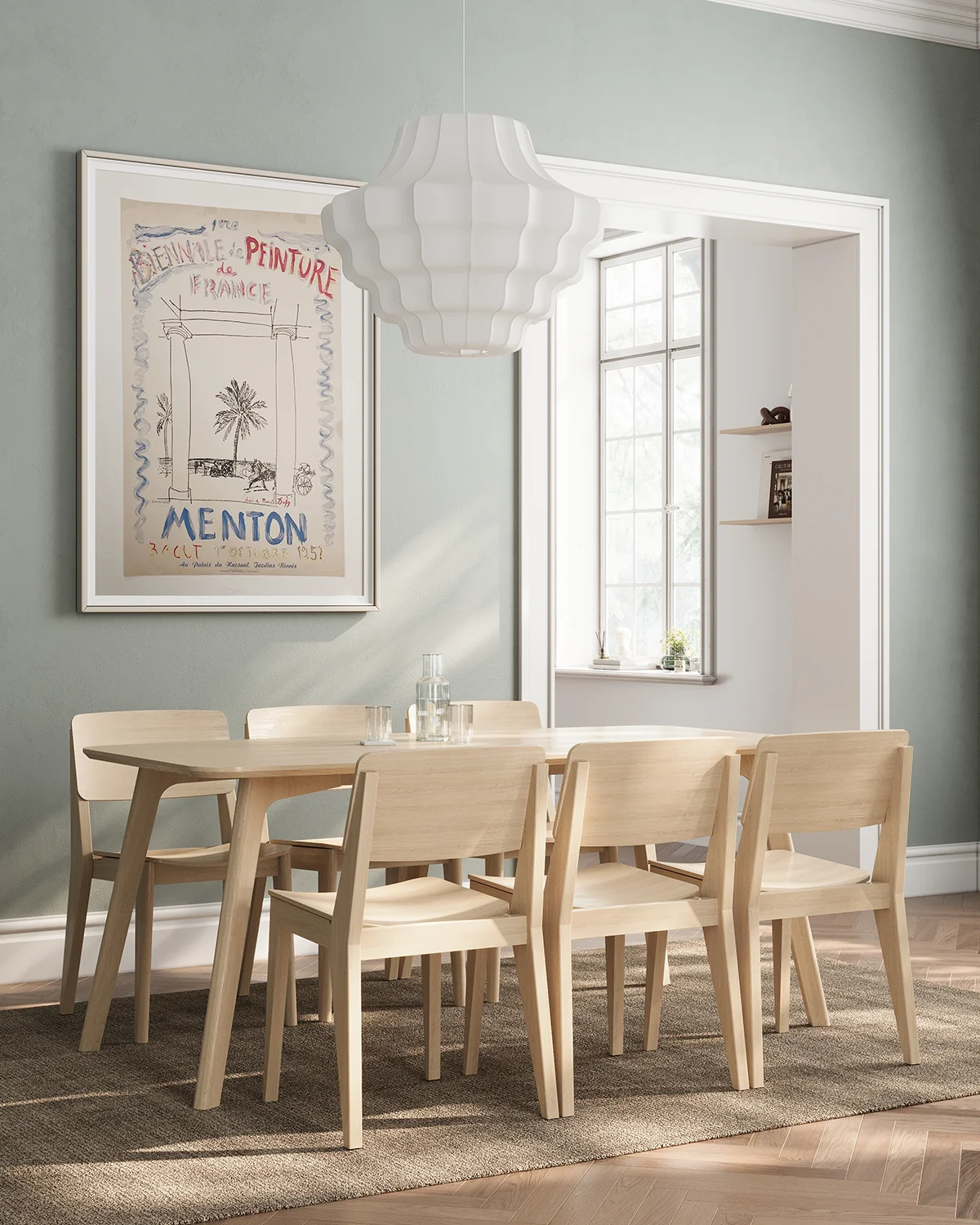Elvo bord bambu 180x90 cm