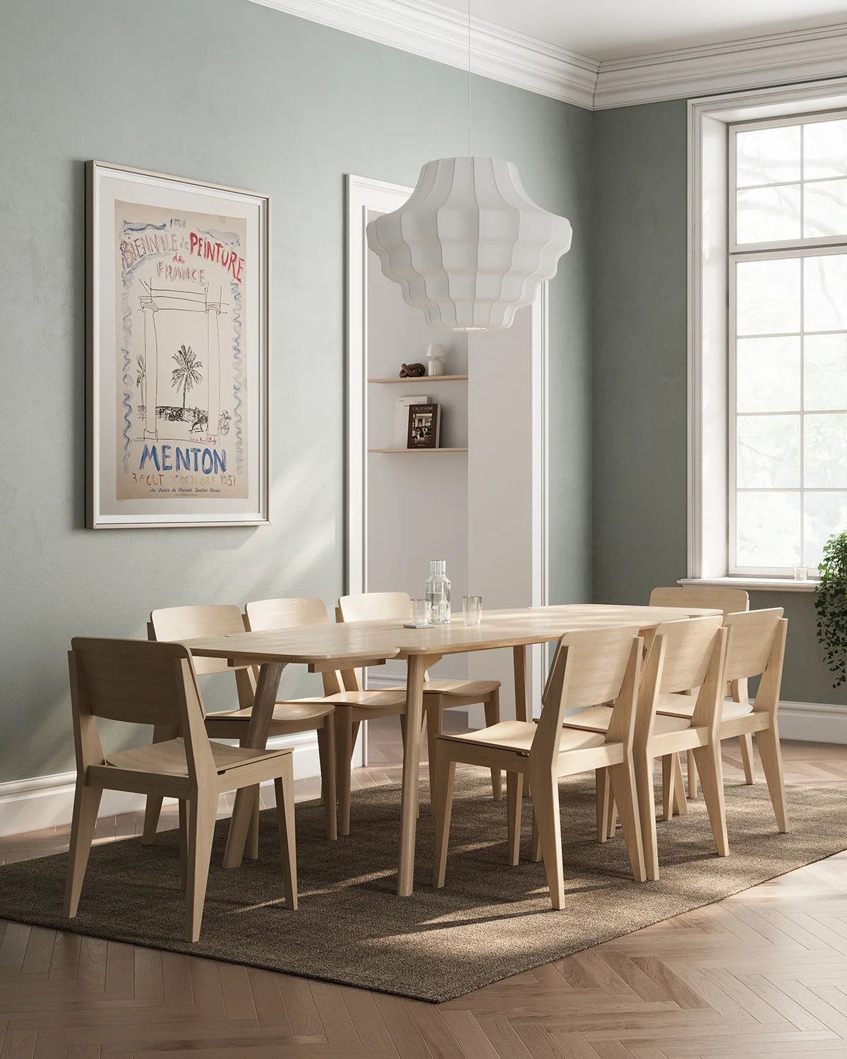 Elvo förlängningsbord bambu 180/260x90 cm