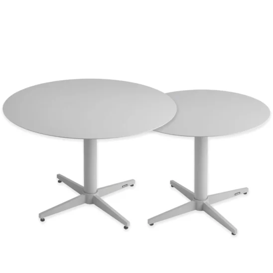 Mill satsbord ljusgrå Ø60/75 cm