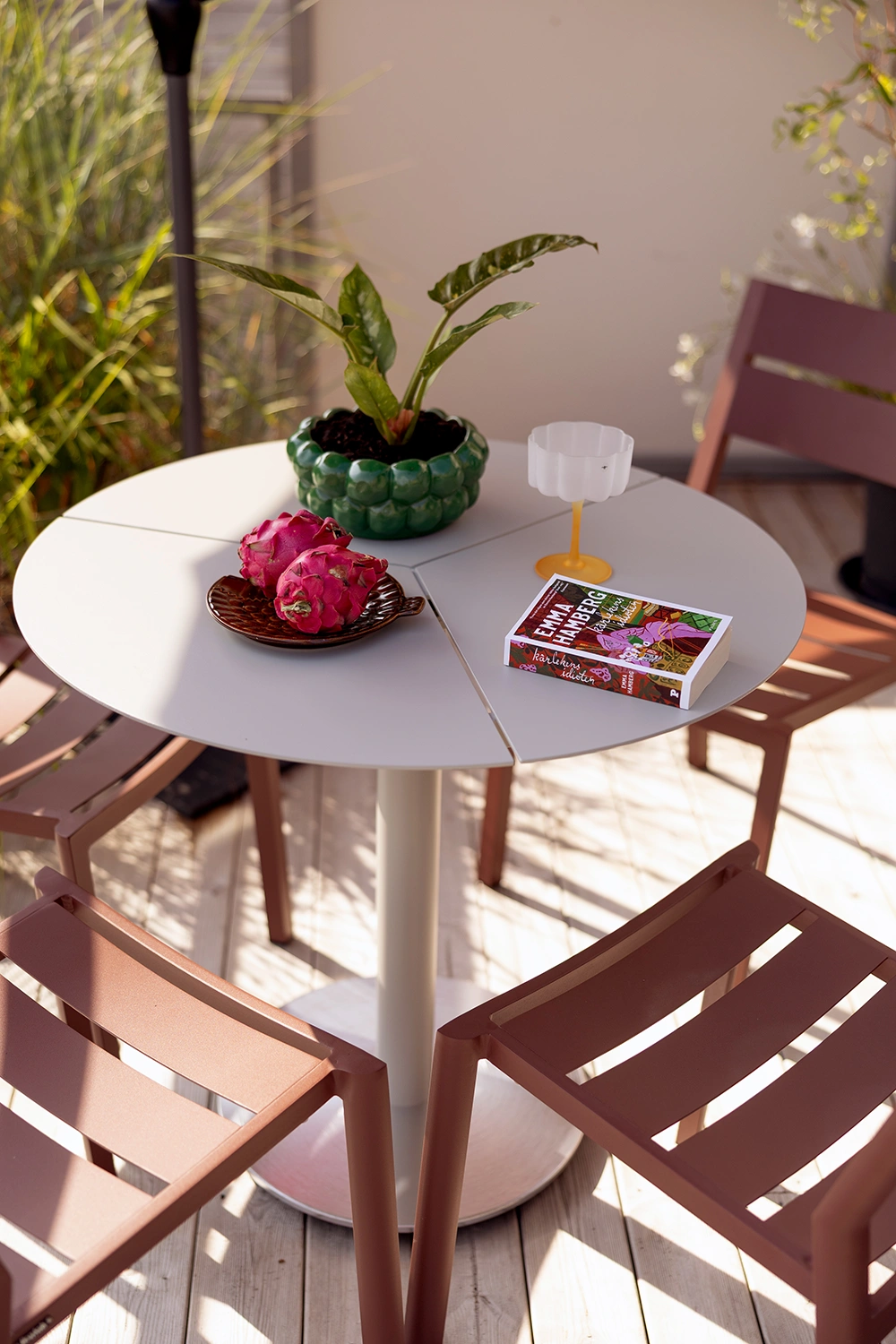 Peace cafébord ljusgrå Ø80 cm