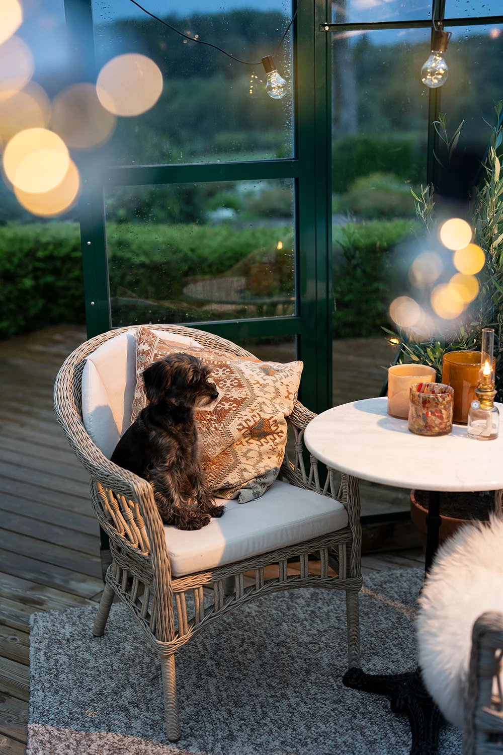 Fjäderö korgstol gråbeige 2-pack - Bild 10