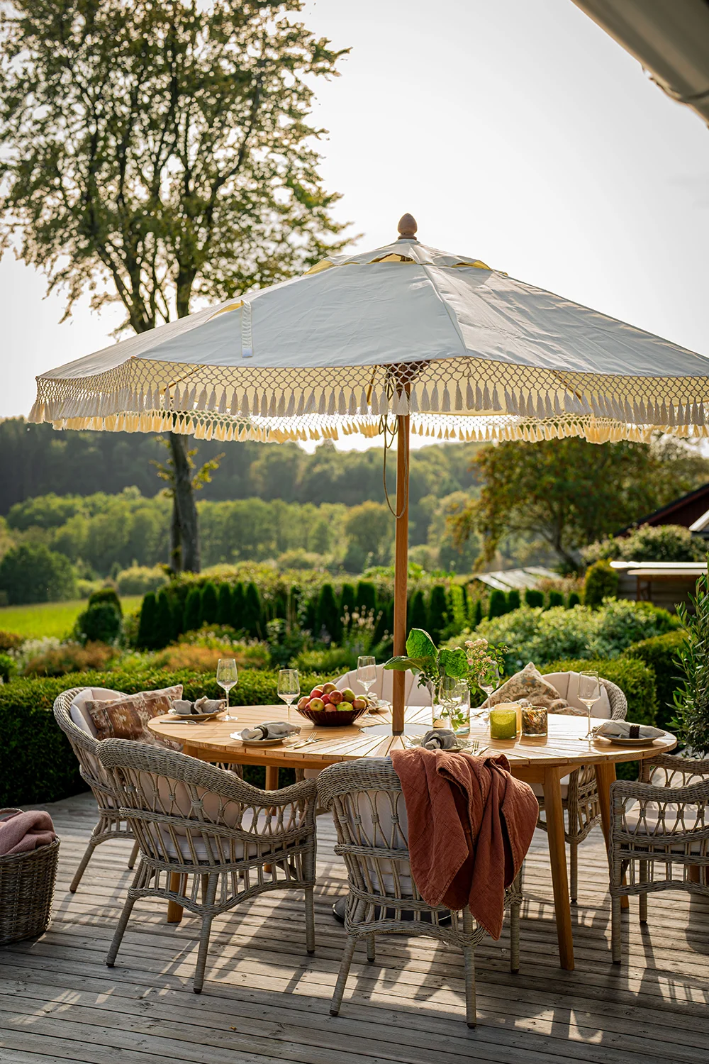 Fjäderö korgstol gråbeige 2-pack