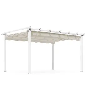 Skanör pergola vit/sand 300x400 cm