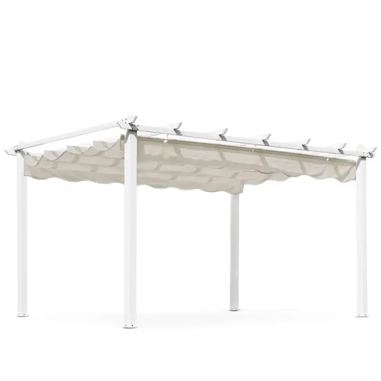 Skanör pergola vit/sand 300x400 cm