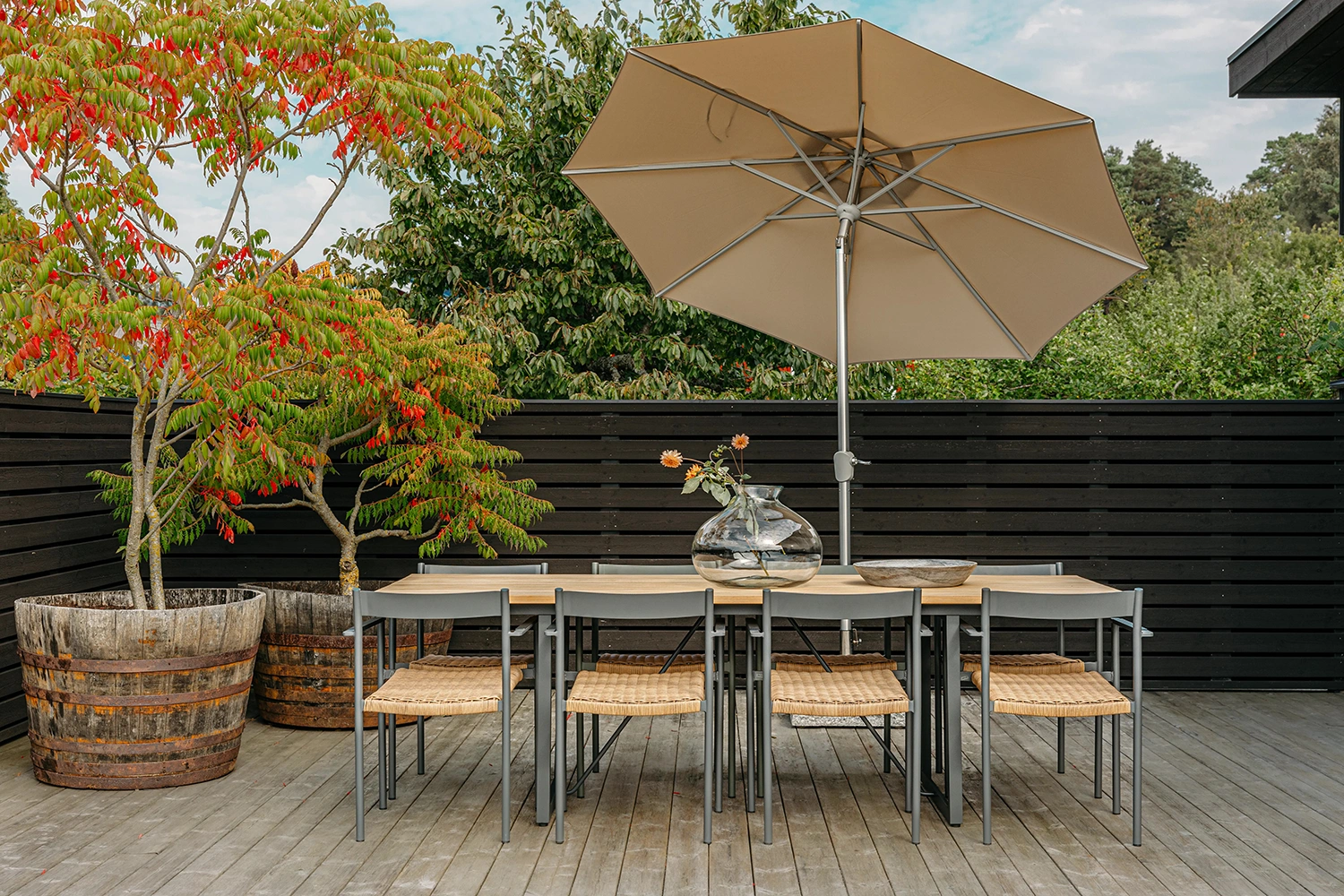 Abriola parasoll champagne Ø270 cm