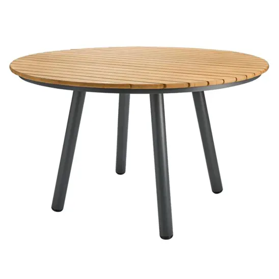 Bam Bo matbord antracit/bambu Ø120 cm